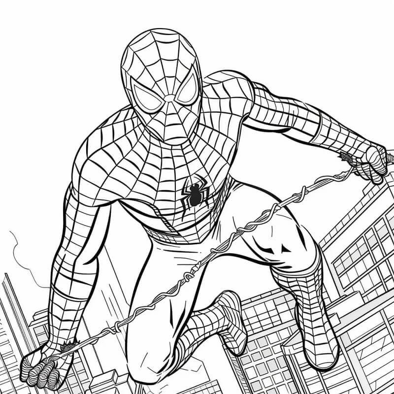 Spiderman Avengers omalovánka