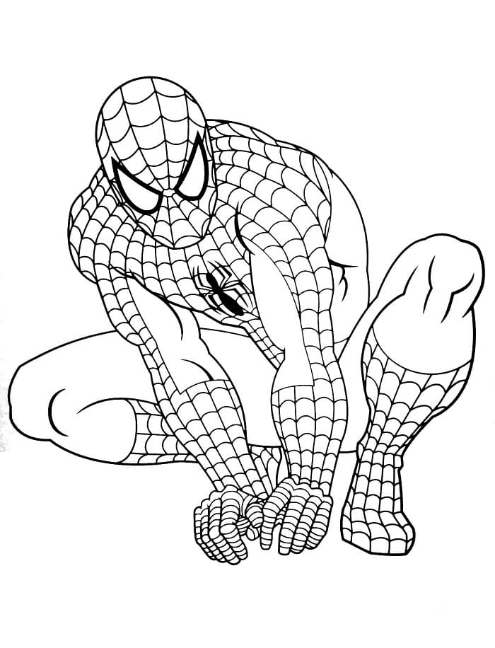 Spiderman Obrázek omalovánka