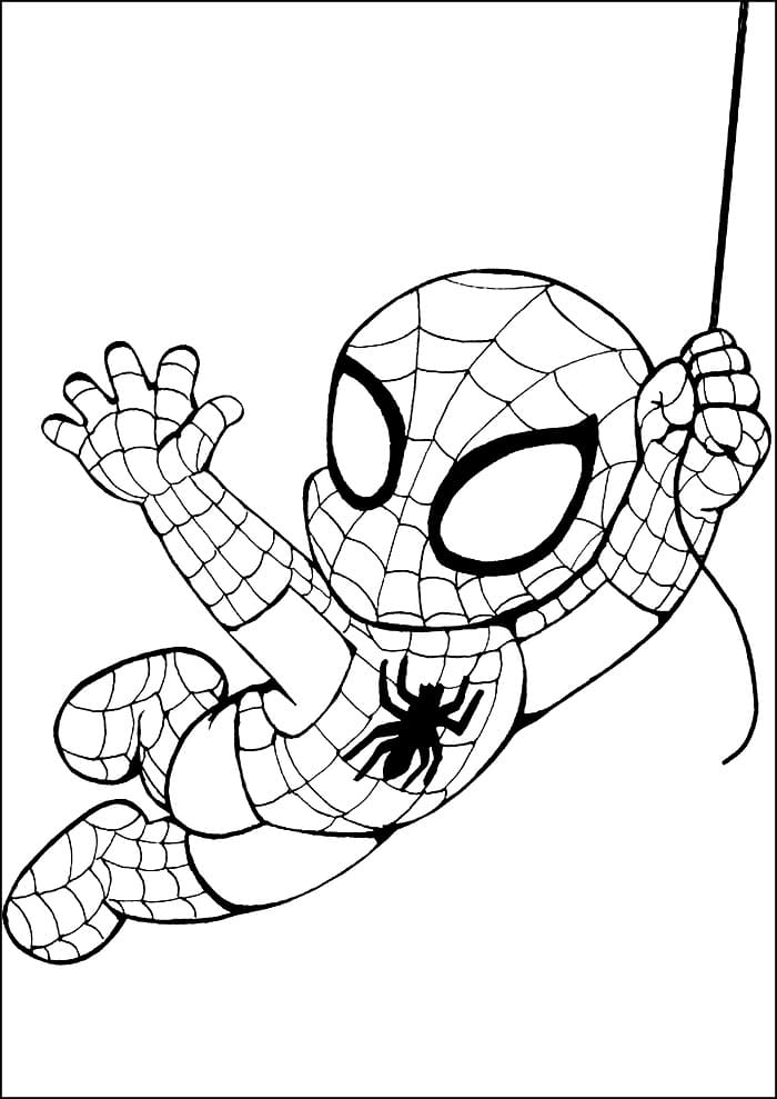 Spiderman Tisknutelný pro Děti omalovánka