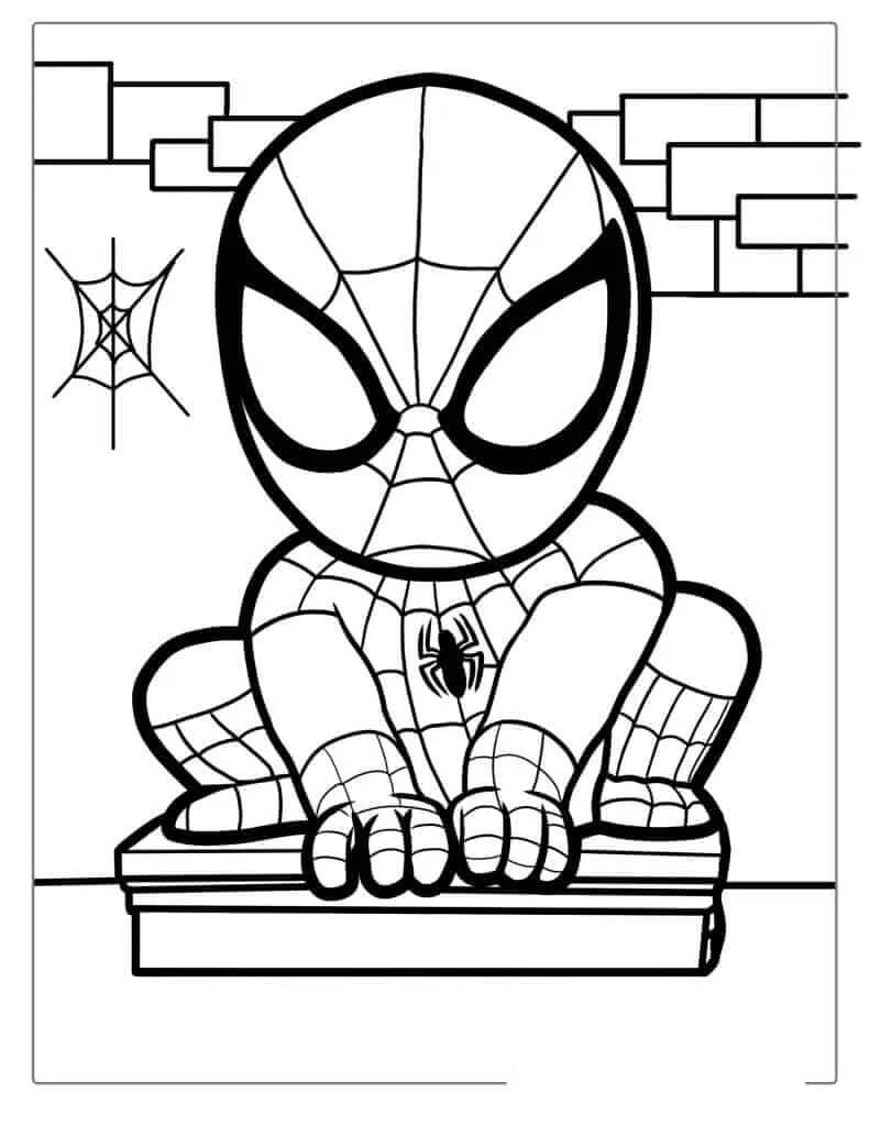 Spiderman Zdarama omalovánka