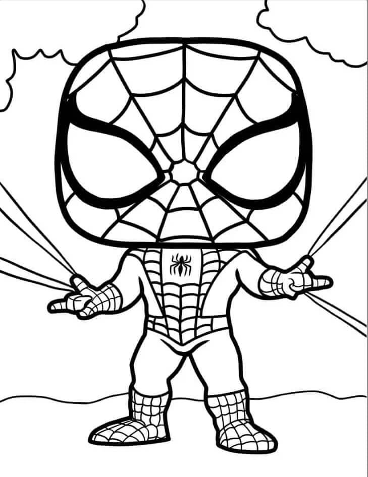 Spiderman k Tisku omalovánka