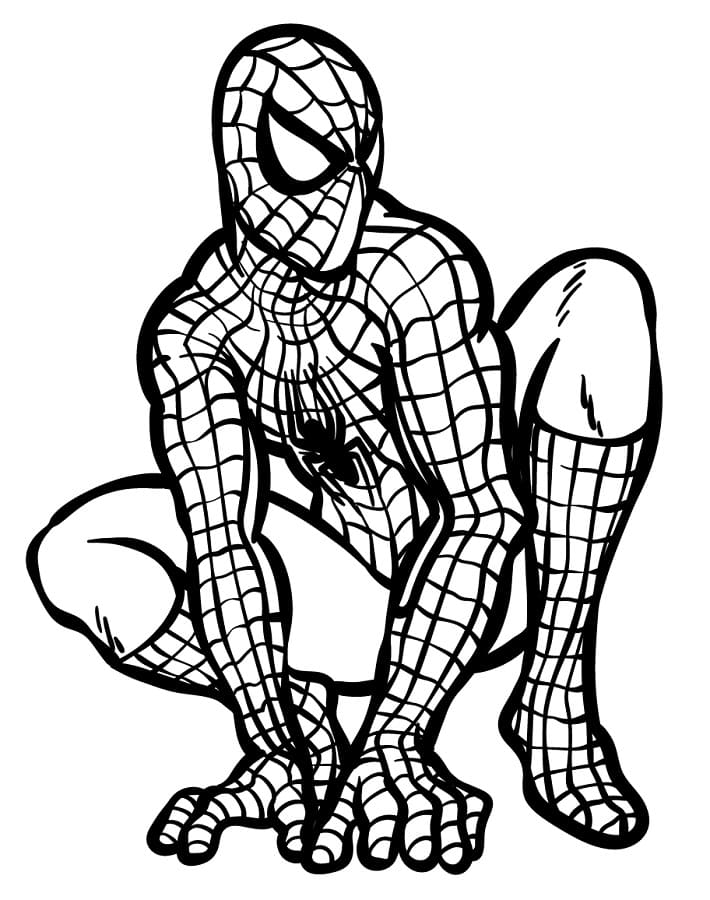 Spiderman k Vymalování omalovánka