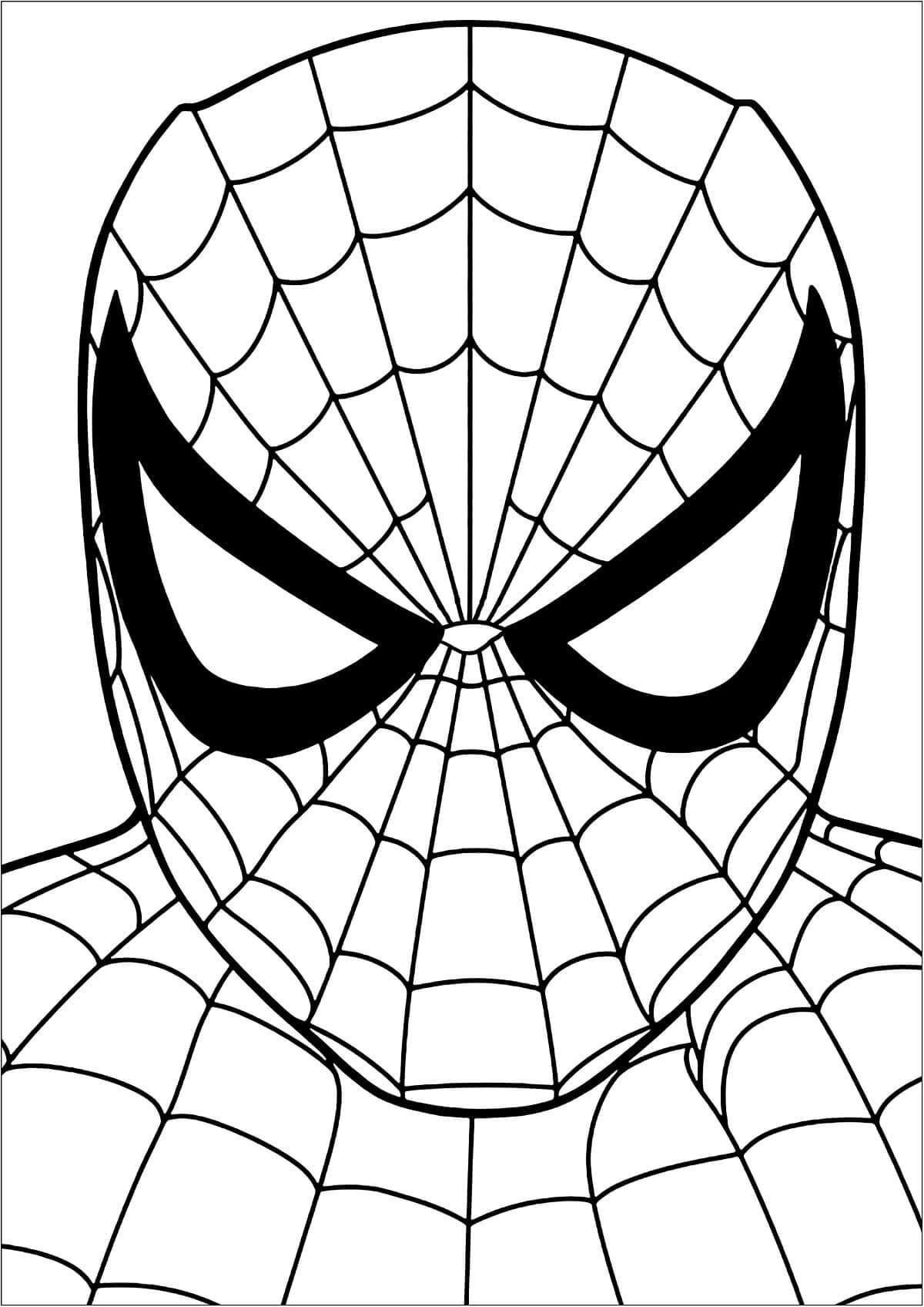 Spiderman pro 1leté Děti omalovánka