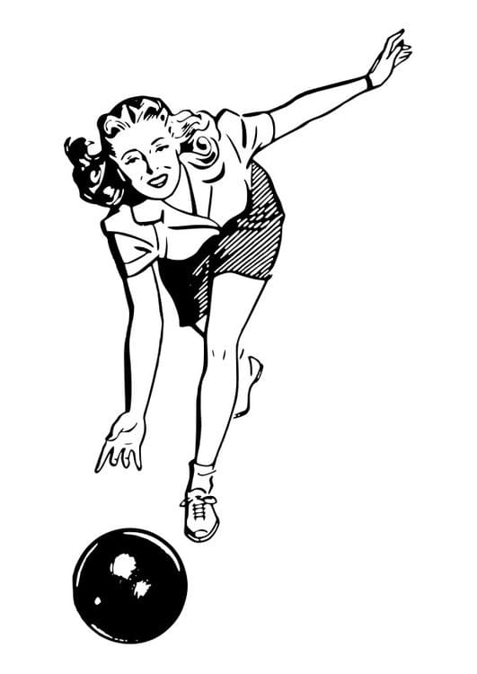 Sport Bowling omalovánka