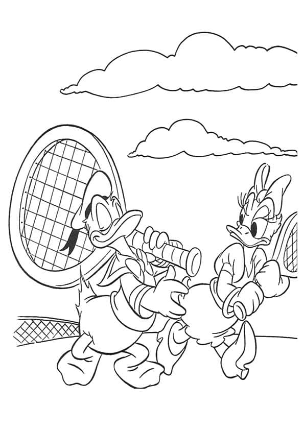 Sport Tenis omalovánka