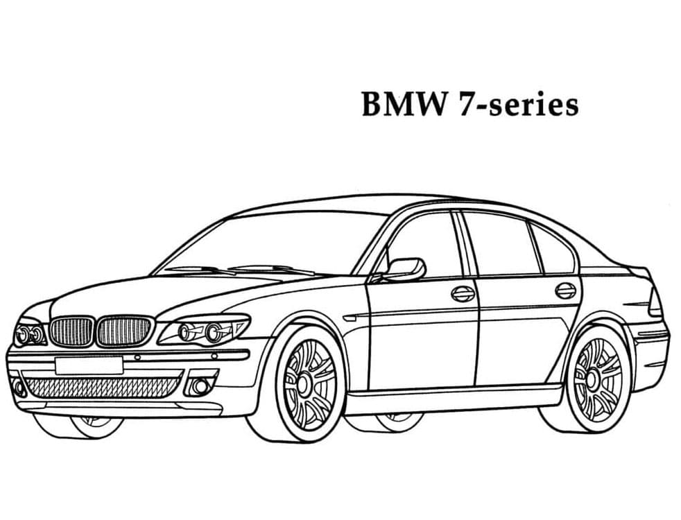 Sportovní BMW Auto omalovánka