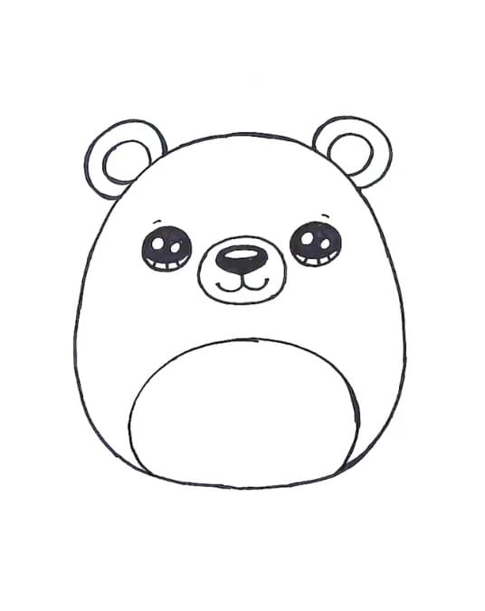 Squishmallows pro 2leté Děti omalovánka