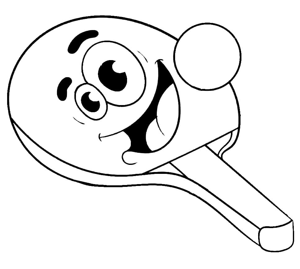 Stolní Tenis (13) omalovánka
