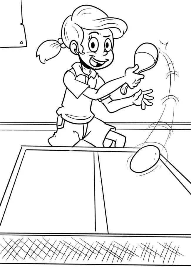 Stolní Tenis (3) omalovánka