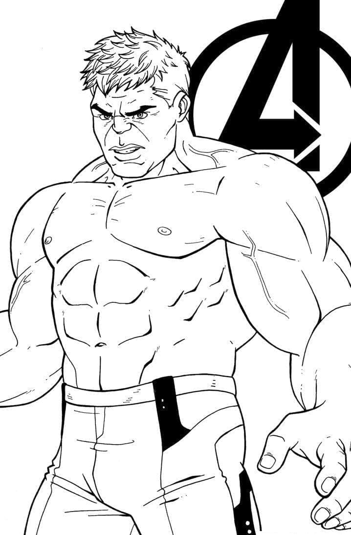 Superhrdina Hulk omalovánka
