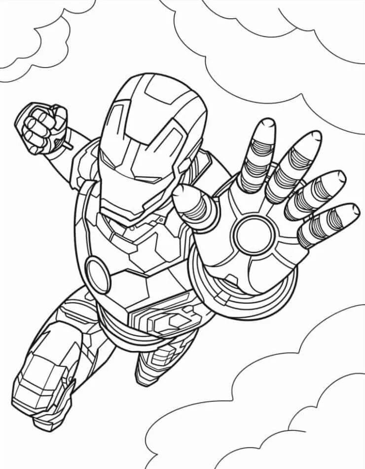 Superhrdinové Avengers omalovánka