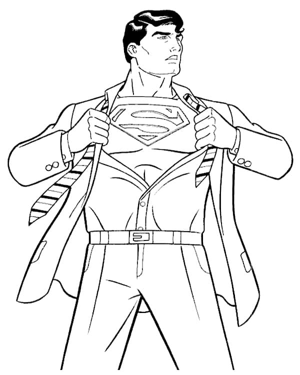 Superman DC omalovánka