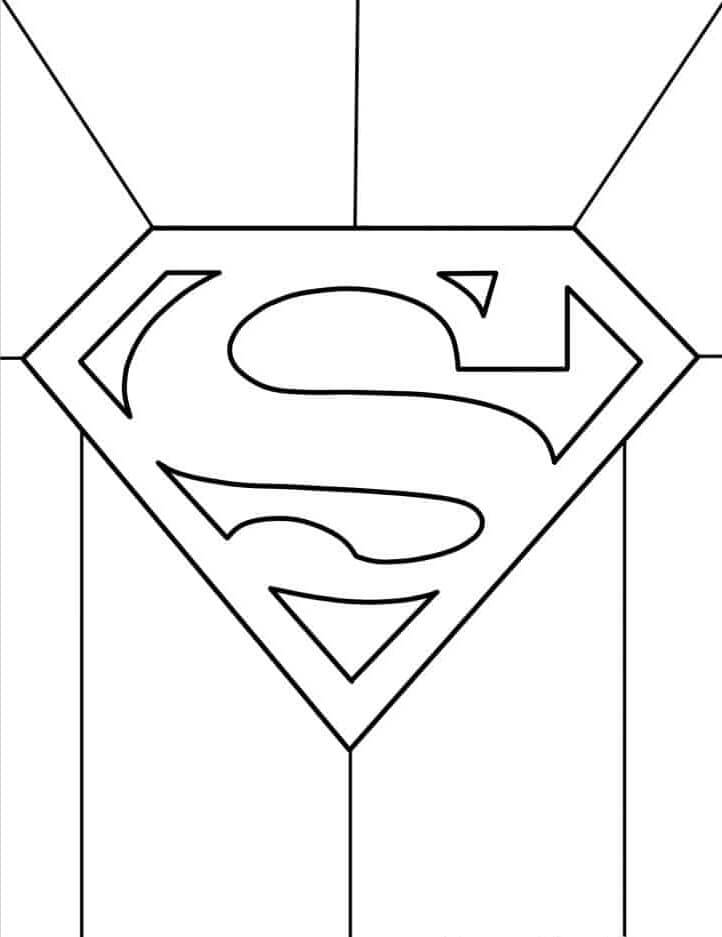 Superman Obrázek omalovánka