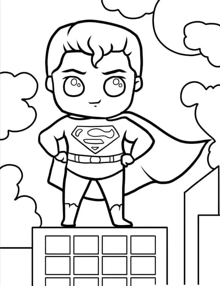 Superman Tisknutelný pro Děti omalovánka