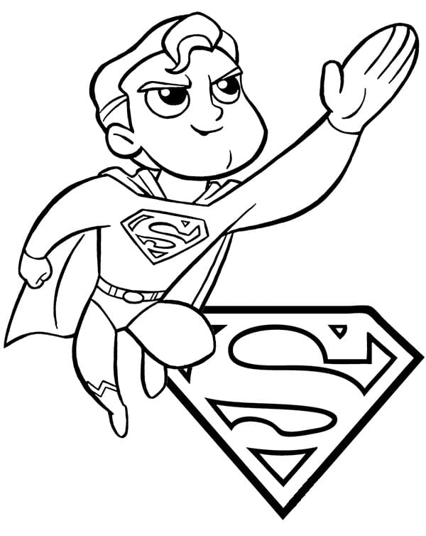 Superman Vymalovatelné pro Děti omalovánka