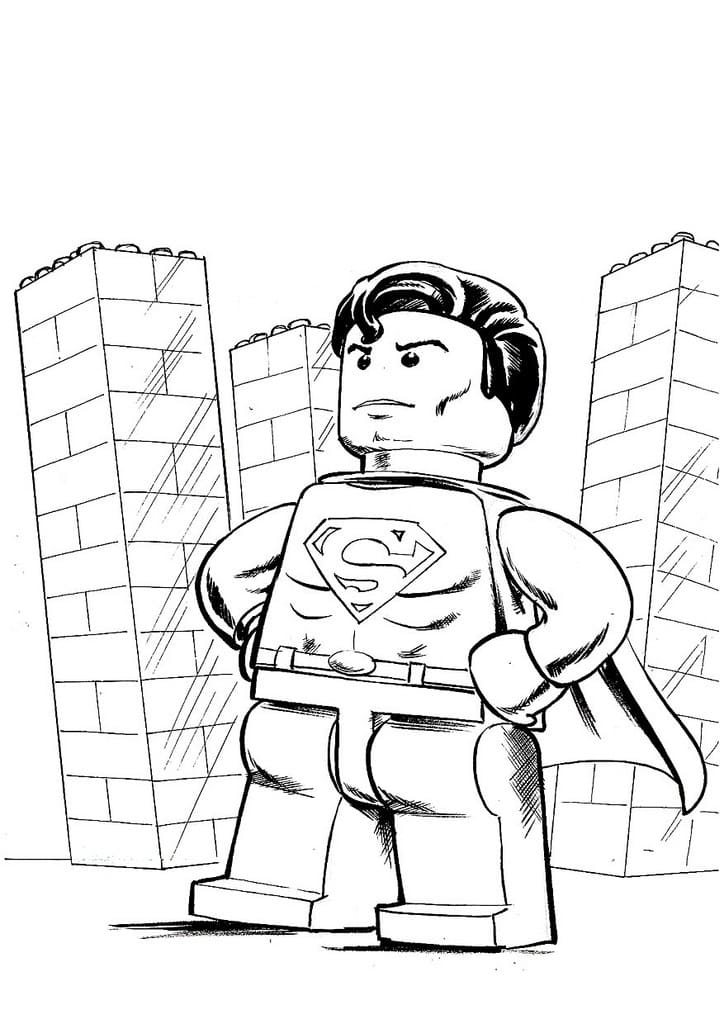 Superman Zdarma Tisknutelný omalovánka