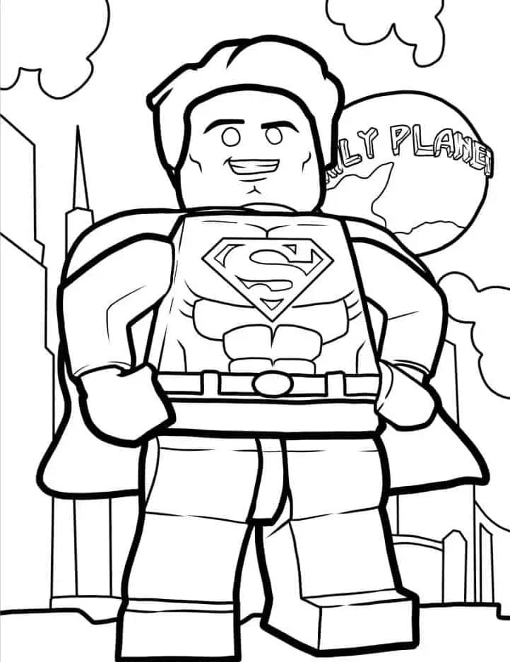 Superman Zdarma Vymalovatelné Obrázek omalovánka