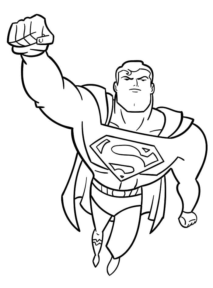 Superman Zdarma omalovánka