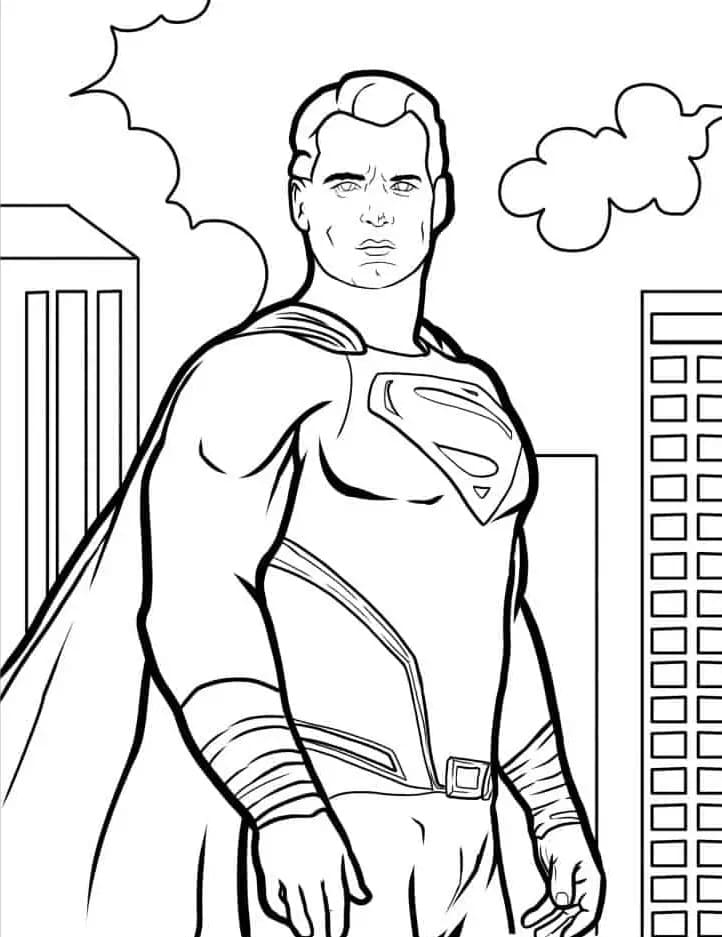 Superman k Vymalování omalovánka