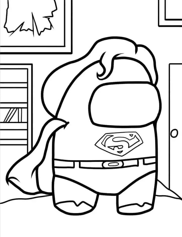 Superman pro 1leté Děti omalovánka