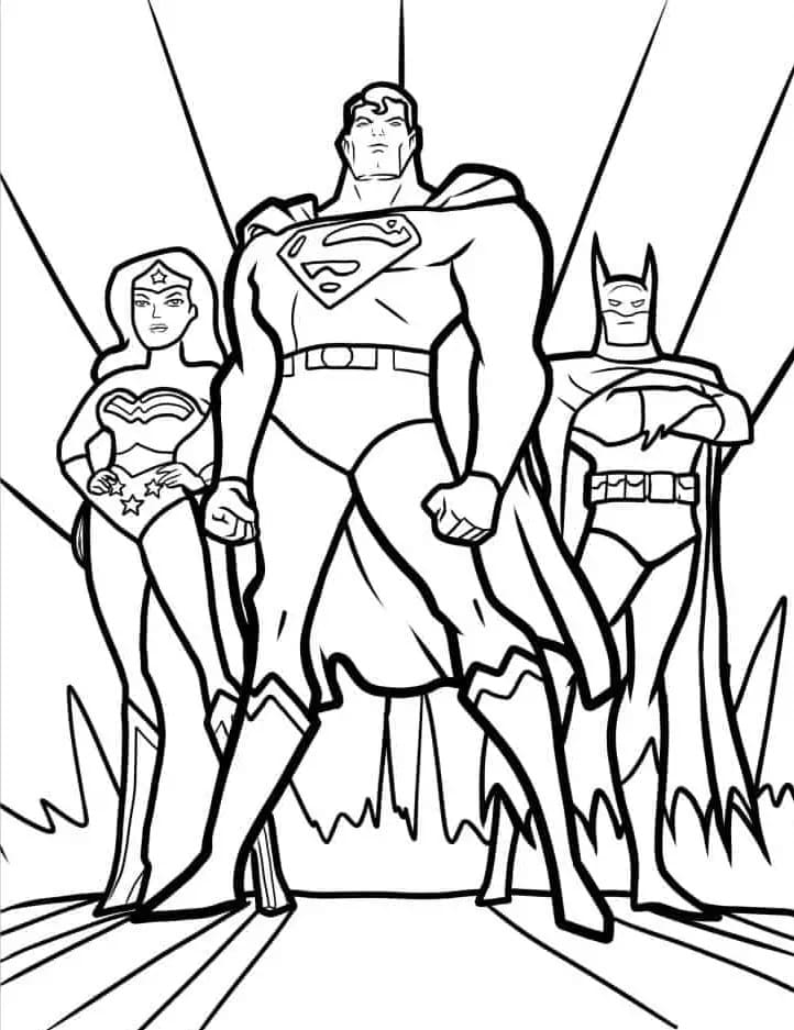 Superman pro 3leté Děti omalovánka