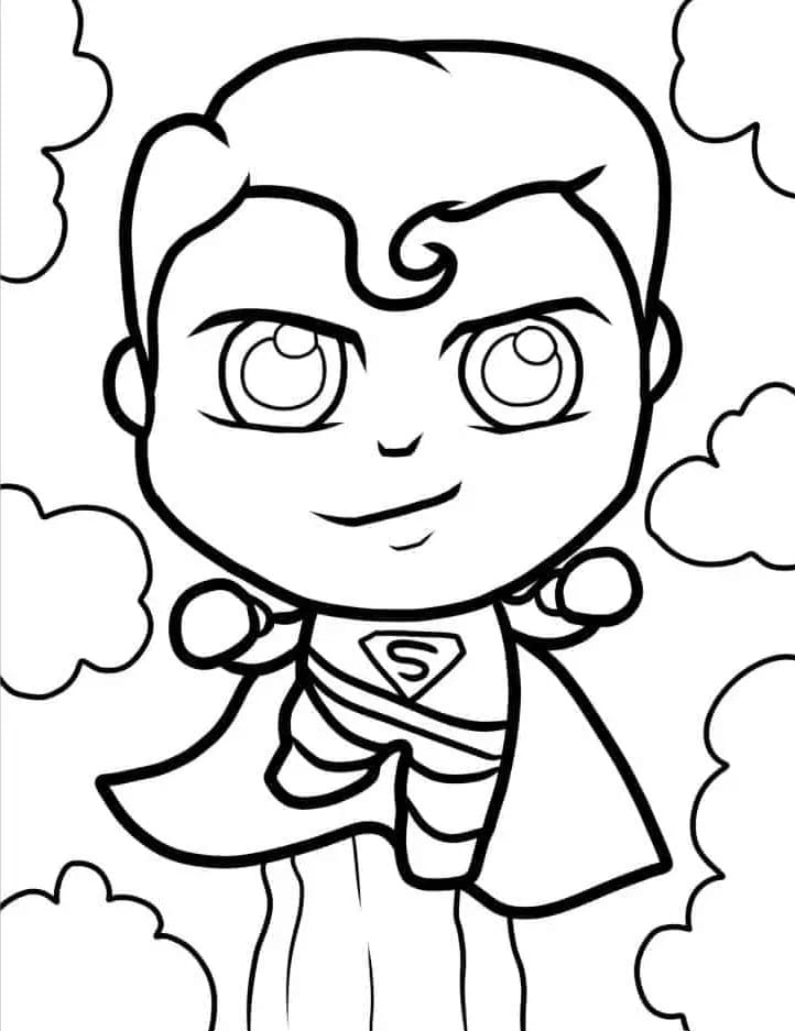 Superman pro 5leté Děti omalovánka