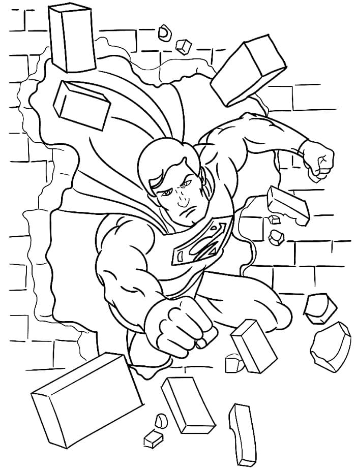 Superman pro 6leté Děti omalovánka