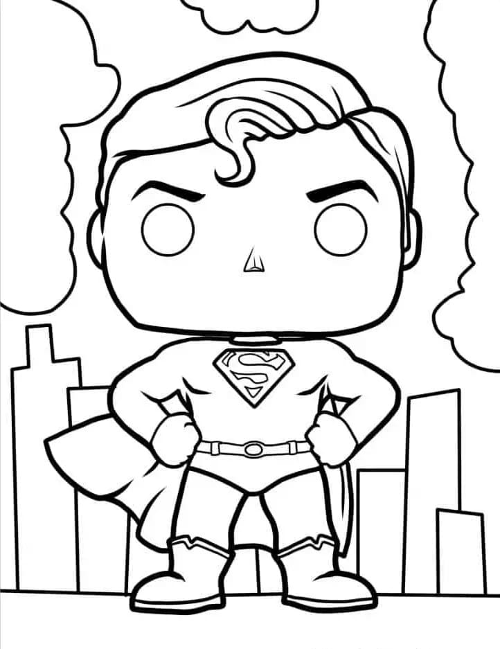 Superman pro Děti omalovánka