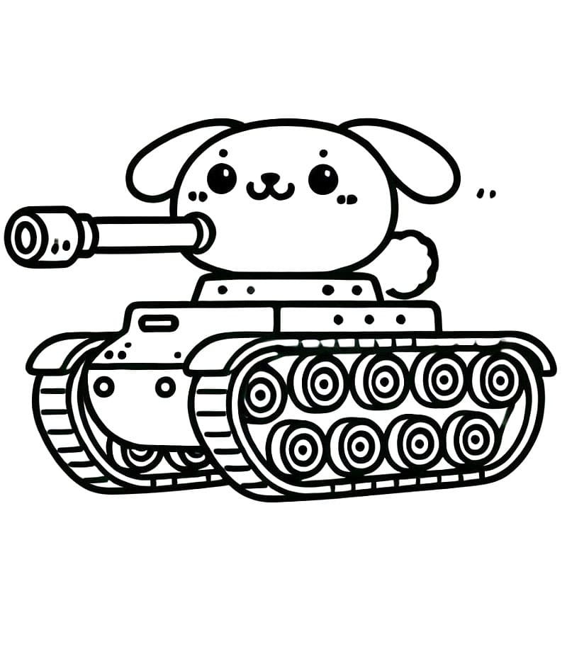 Tank Zdarma pro Děti omalovánka