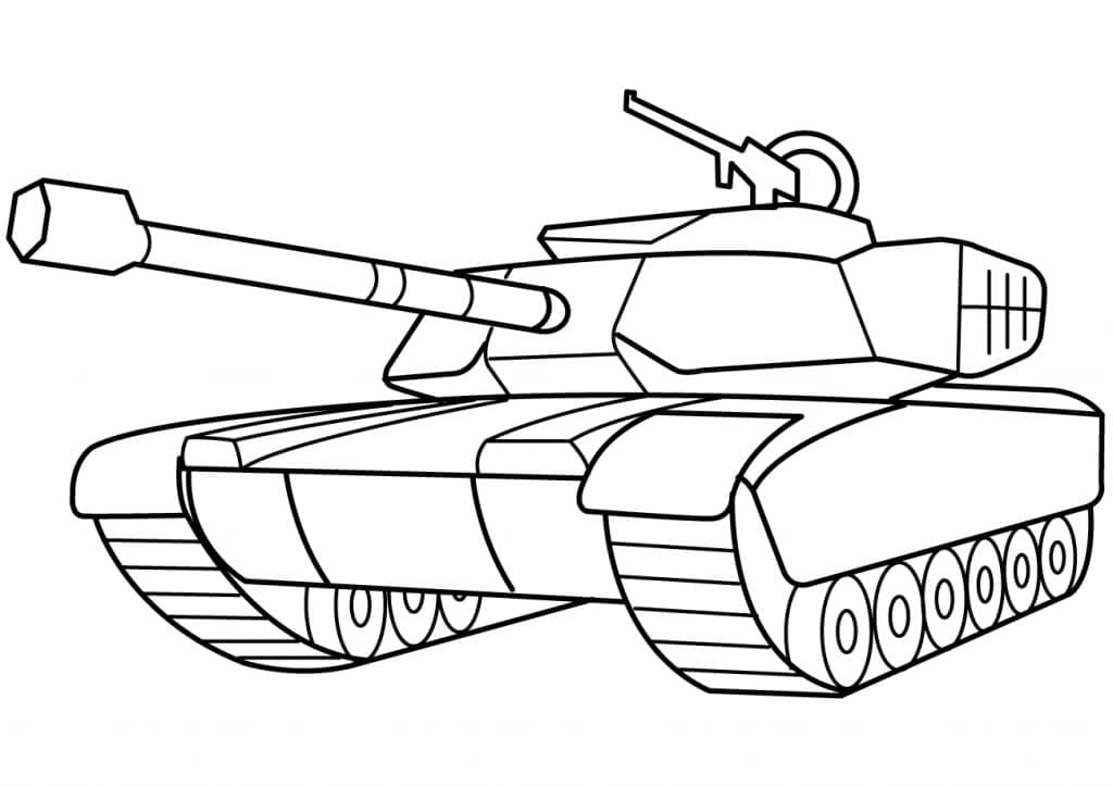Tank Zdarma omalovánka