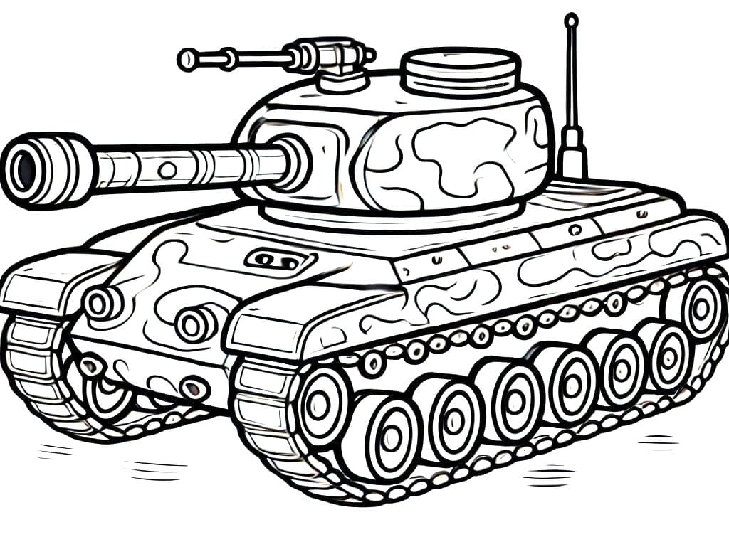 Tank k Tisku omalovánka