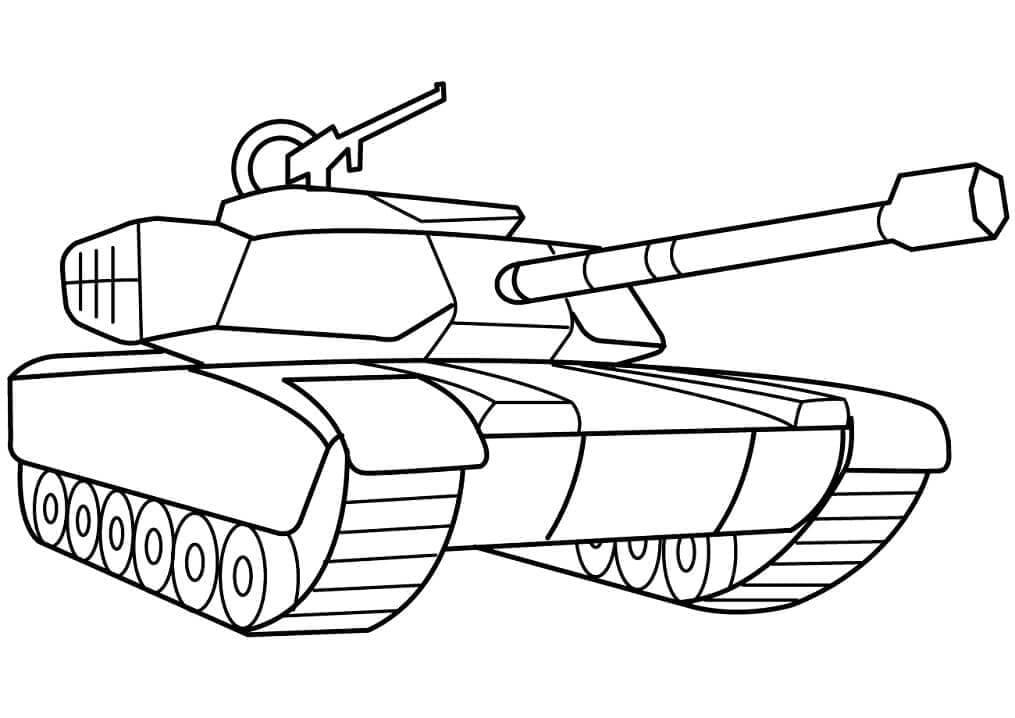 Tank pro Děti omalovánka