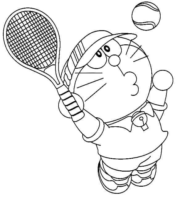 Tenis (5) omalovánka