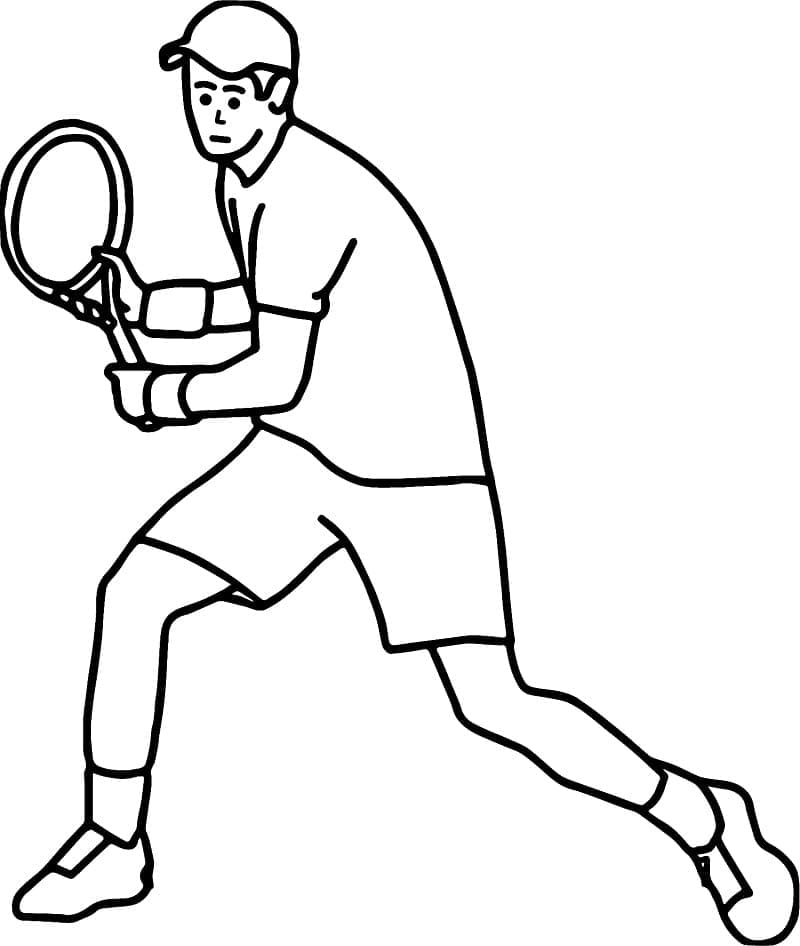 Tenis Tisknutelný Zdarma omalovánka