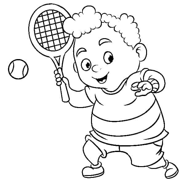Tenis Zdarma omalovánka