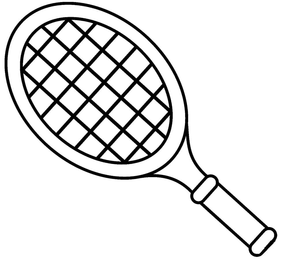 Tenisový sport omalovánka