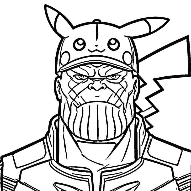 Thanos Obrázek omalovánka