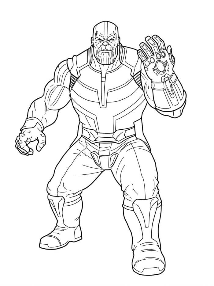 Thanos Tisknutelný pro Děti omalovánka