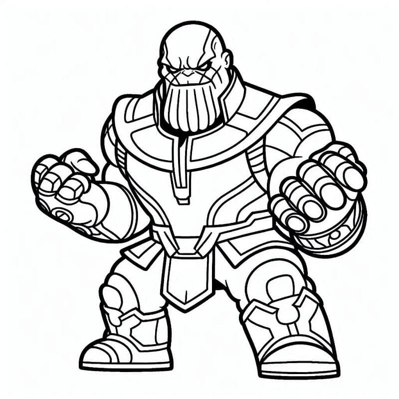 Thanos Zdarama omalovánka