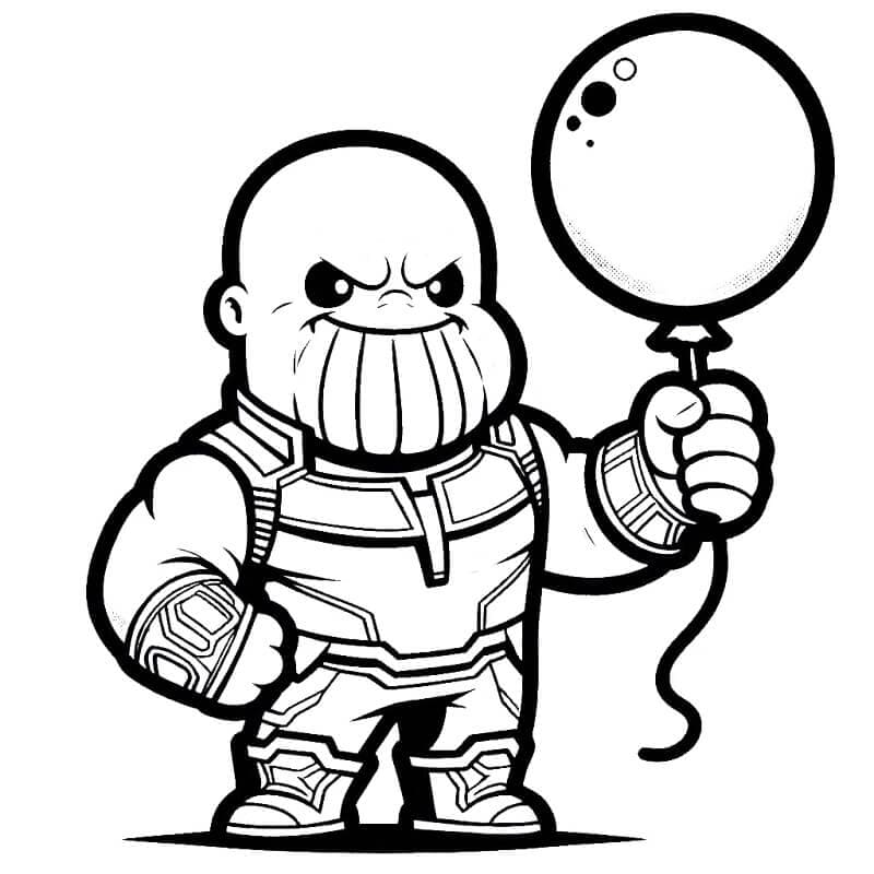 Thanos pro Děti omalovánka