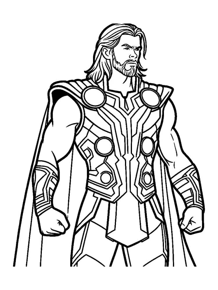 Thor Zdarama omalovánka