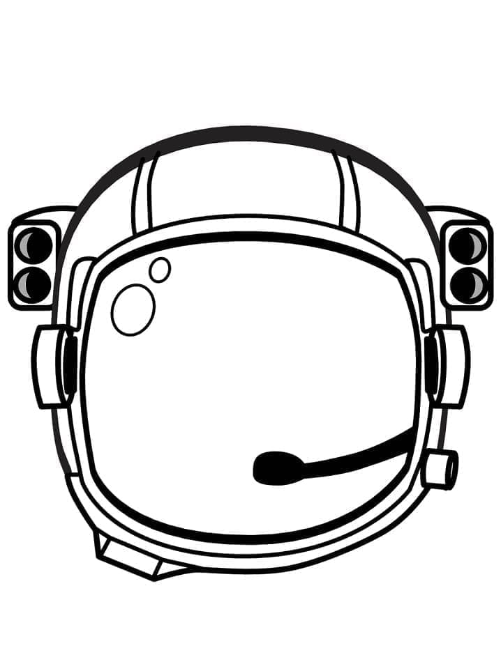 Tisk Astronaut omalovánka