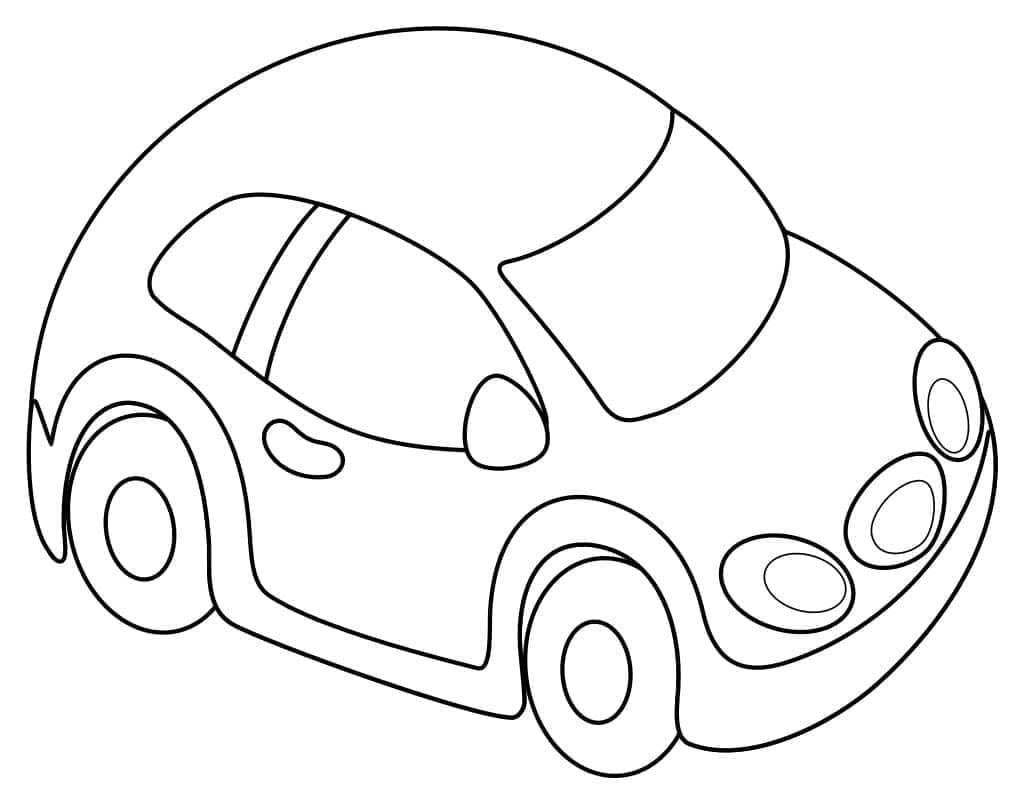 Tisk Auto omalovánka