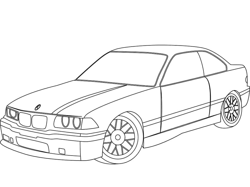 Tisk BMW omalovánka