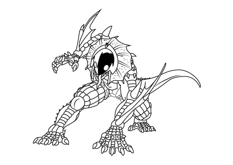 Tisk Bakugan omalovánka