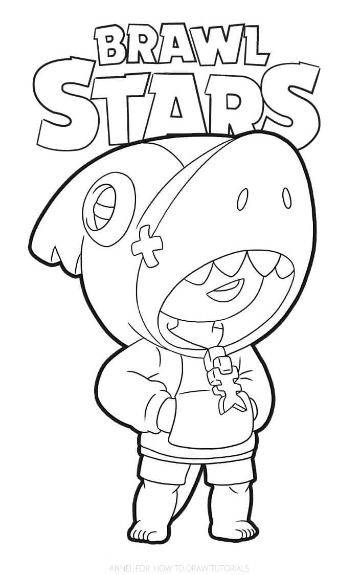 Tisk Brawl Stars omalovánka
