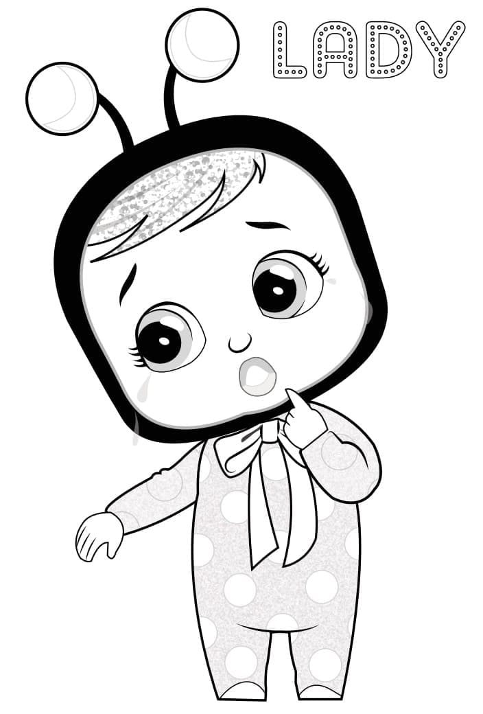 Tisk Cry Babies omalovánka