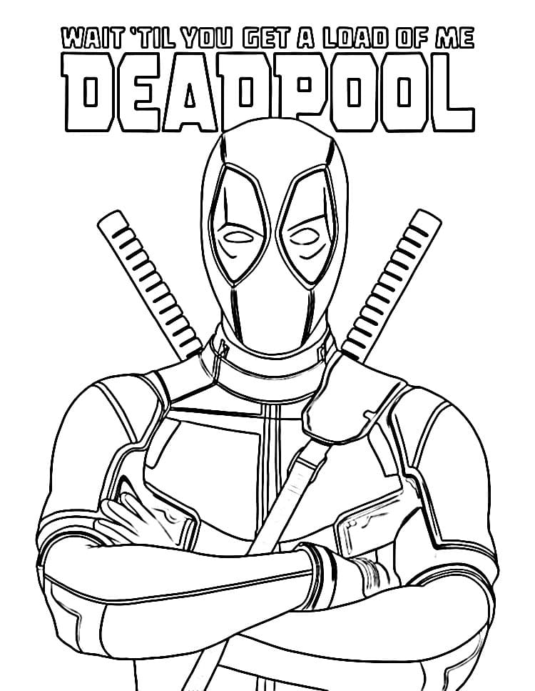 Omalovánky Deadpool