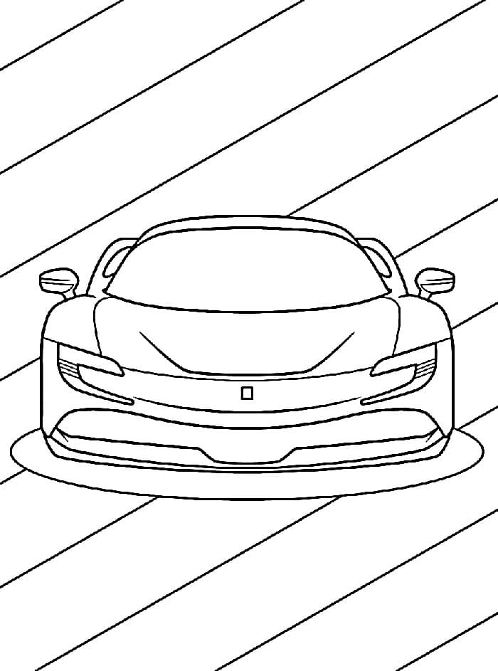 Tisk Ferrari omalovánka