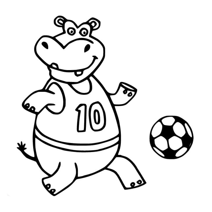 Tisk Fotbal omalovánka